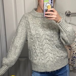 oversized knit sweater